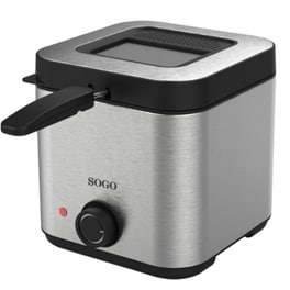 SOGO FRE-SS-10430 με Αποσπώμενο Κάδο 900 W 1.5 L Inox Φριτέζα Λαδιού