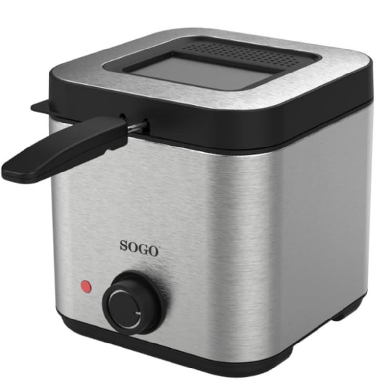 SOGO SOGO FRE-SS-10430 με Αποσπώμενο Κάδο 900 W 1.5 L Inox Φριτέζα Λαδιού