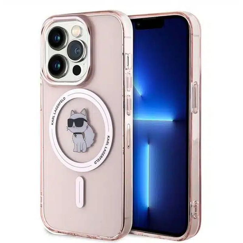 KARL LAGERFELD Θήκη Apple iPhone 14 Pro Max - Karl Lagerfeld Choupette MagSafe - Ροζ (KLHCP14M3DRKCK)