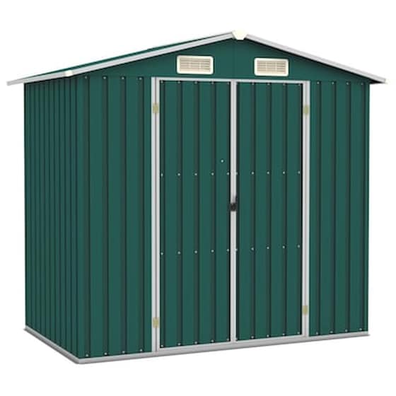 Vidaxl Αποθήκη Κήπου Πράσινη 205 X 129 X 183 Εκ. Γαλβανισμένο Ατσάλι image 1
