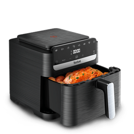 TEFAL EY8618 με Αποσπώμενο Κάδο 7.5 L Μαύρο Φριτέζα Αέρος image 1