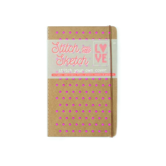 Σημειωματάριο Ooly Stitch & Sketch Ροζ Medium image 0