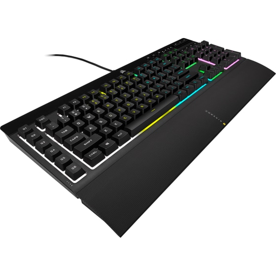 Corsair K55 RGB Pro Gaming Μεμβράνης Ενσύρματο Full Size Πληκτρολόγιο με RGB Μαύρο (GR) image 3