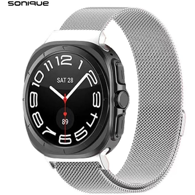 SONIQUE Λουράκι Sonique Stainless Steel Milanese Classic για Galaxy Watch Ultra 47mm - Silver