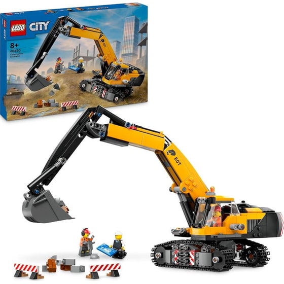 Lego City Yellow Construction Excavator (60420) image 1