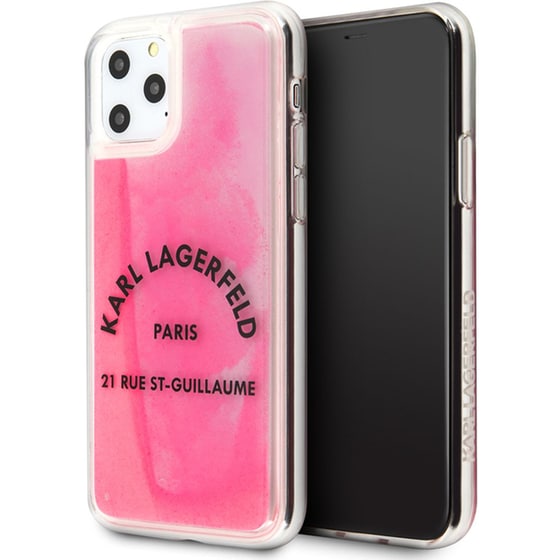 Θήκη Apple iPhone 11 Pro - Karl Lagerfeld St. Guillaume Logo Collection Glow In The Dark Sand Case - Grey/Pink image 2