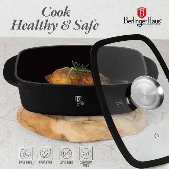BERLINGER HAUS BH-8779 Μαντεμένια Γάστρα 32 cm 6 L Μαύρο image 3