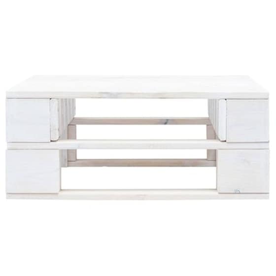 Καθιστικό Κήπου VidaXL Ottoman από Εμποτισμένο Ξύλο Πεύκου 60x60x25 cm - Κόκκινο image 3