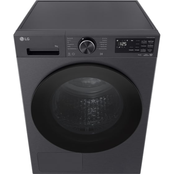 LG RHX5009NBB ΒΚ 9 kg με Αντλία Θερμότητας Ανθρακί με WiFi Στεγνωτήριο Ρούχων image 5
