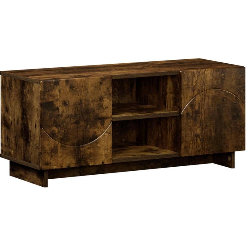 Βάση Τηλεόρασης VidaXL 90x34.5x40 cm - Καπνισμένο Ξύλο Δρυός
