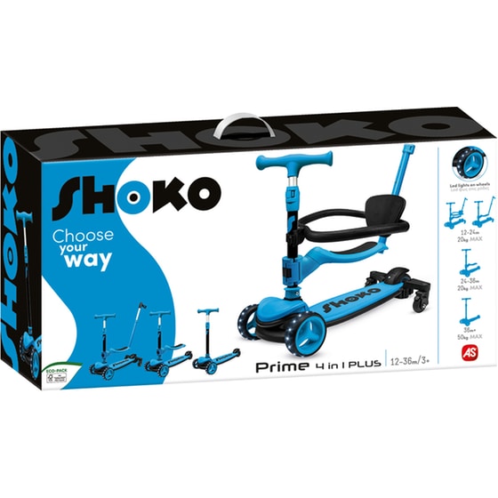 Παιδικό Πατίνι Shoko Prime 4 In 1 Plus για 12+ Μηνών - Μπλε image 12