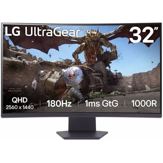 LG UltraGear 32GS60QC-B 31.5'' QHD VA Curved 180Hz 1ms image 0