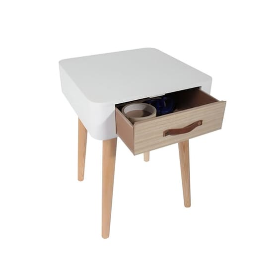 Κομοδίνο Aria Trade Από Mdf 35x35x48 cm - Λευκό image 2