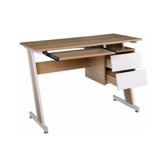 Γραφείο Υπολογιστή Welhome από Μοριοσανίδα 105x54cm - Sonoma/Λευκό image 1