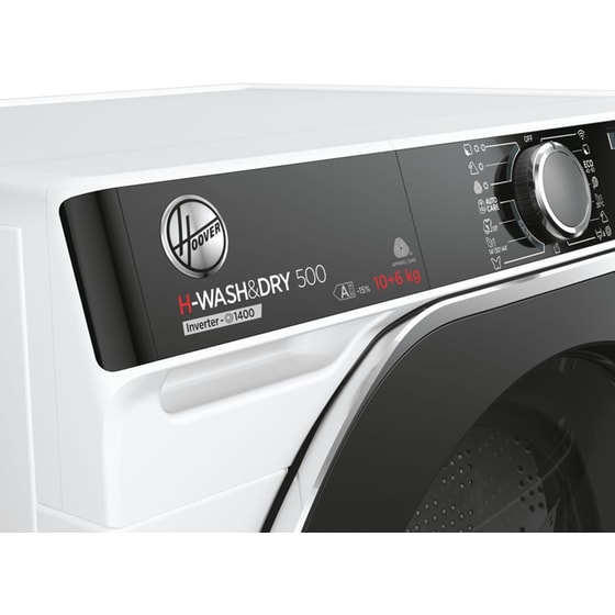 HOOVER HDP4106AMBC7/1-S 10 kg/6 kg 1.400 Στροφές με WiFi Λευκό Πλυντήριο Στεγνωτήριο image 6