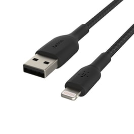 Καλώδιο δεδομένων Belkin Coated Usb to Lightning 0.15m - Black
