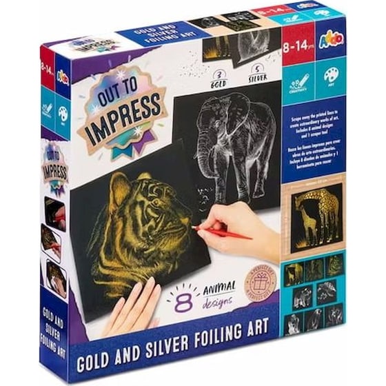 Addo Out of the Box Παιδική Χειροτεχνία Σετ με Χρυσά και Ασημένια Σχέδια image 8