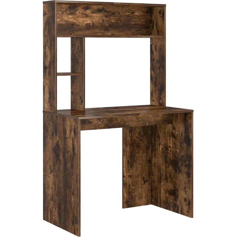 Γραφείο VidaXL από Επεξεργασμένο Ξύλο 91x50x149 cm - Καπνιστή Δρυς