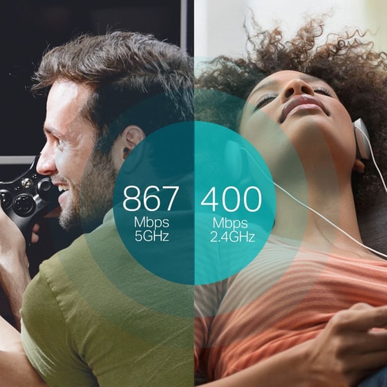 TP-Link Archer T4U AC1300 USB Αντάπτορας Δικτύου Ασύρματη Σύνδεση 1300Mbps image 1