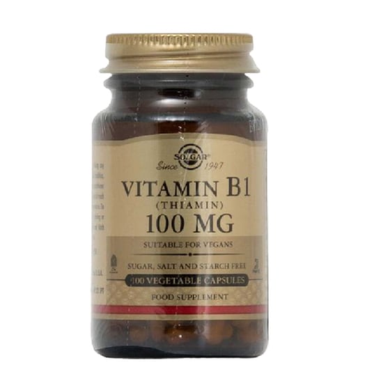 Solgar Vitamin B1 (Τhiamin) 100mg - 100 κάψουλες image 0