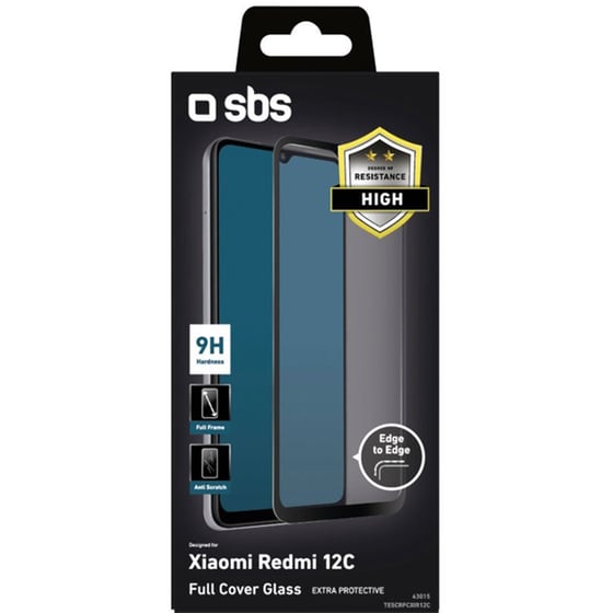 Προστατευτικό οθόνης Xiaomi Redmi 12C - Sbs Full Cover Glass image 1