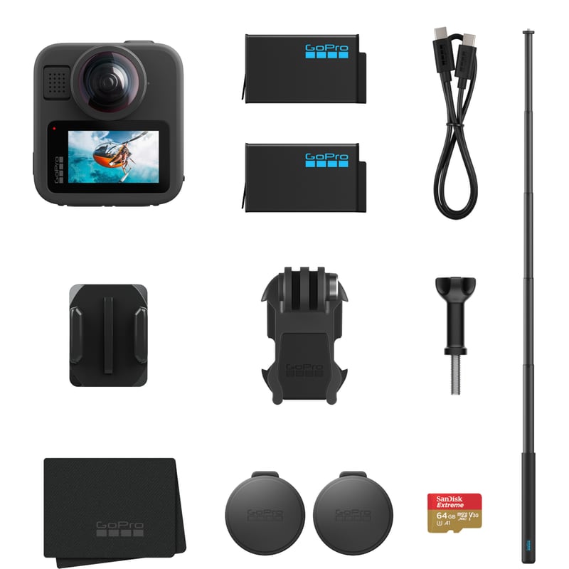 Action Camera GoPro MAX2 - Accessories Bundle