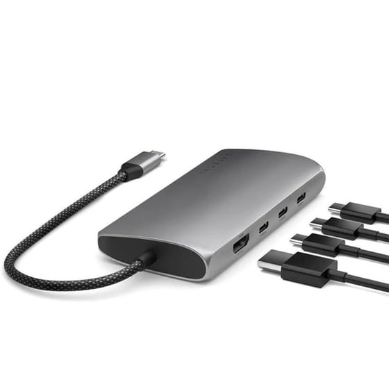 USB-C Hub Satechi Multiport Adapter 8K with Ethernet V3 4*C/HDMI - Space Gray image 9