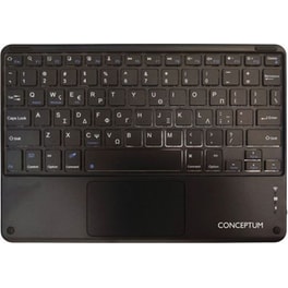 Conceptum BTOUCH-301GR Ασύρματο Πληκτρολόγιο με Touchpad Bluetooth Gray