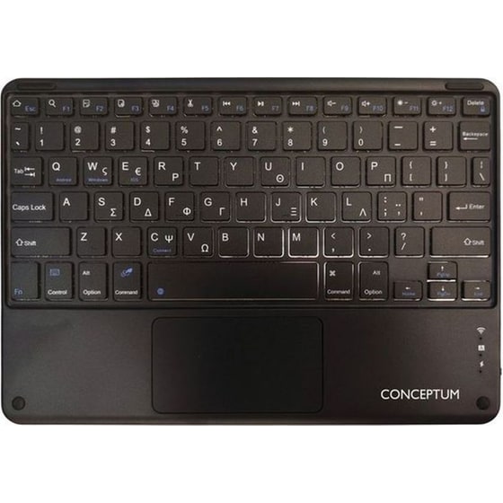 Conceptum BTOUCH-301GR Ασύρματο Πληκτρολόγιο με Touchpad Bluetooth Gray image 0