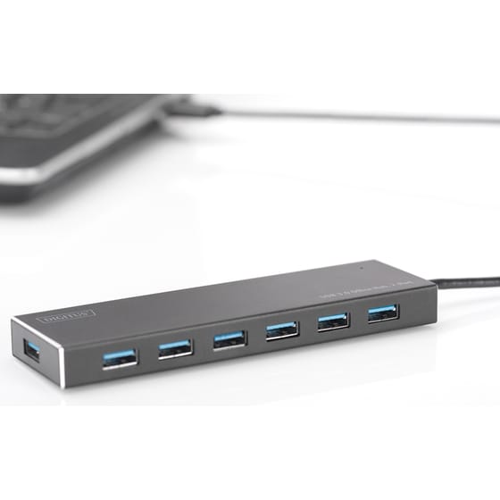 Digitus DA-70241-1 USB Hub 7-Port USB 3.0 συμβατό με USB-A image 5