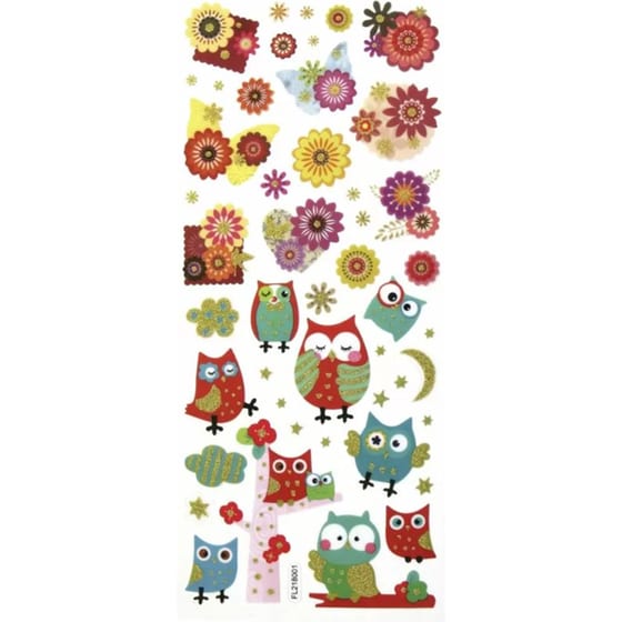 Σετ Αυτοκόλλητα Glitter, 5 Φύλλα 10x23 Εκ, Decodreams image 5