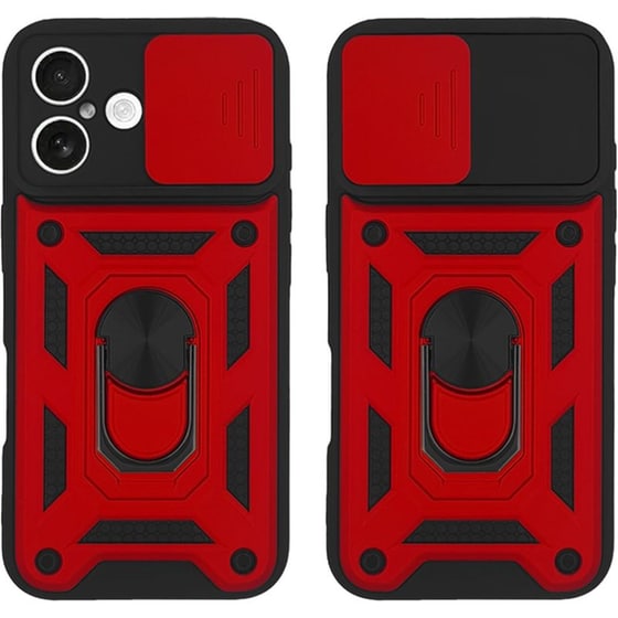 Θήκη Apple iPhone 16 - Sonique Ring Armor CamPro - Κόκκινο image 0