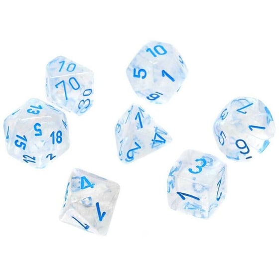 Borealis Luminary - Icicle/light Blue Mini 7-die Set CHESSEX image 0