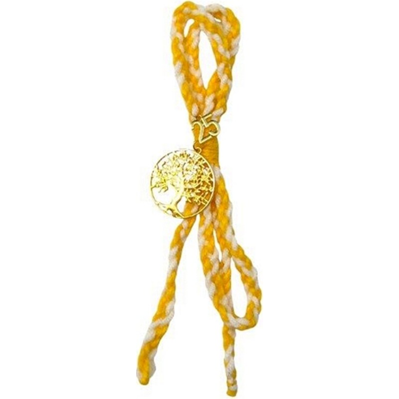 FEELBOHO Κρεμαστό Χριστουγεννιάτικο Feelboho Γούρι Χειροποιήτο 2025 Χρυσό Δέντρο