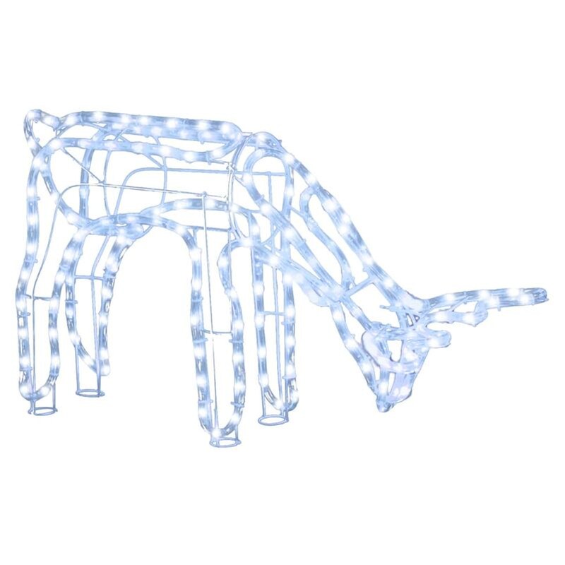 Χριστουγεννιάτικο Διακοσμητικό Τάρανδος VidaXL 73x31x45cm - Ψυχρό Λευκό