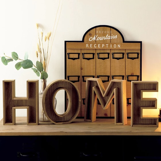 Επιτραπέζιο Διακοσμητικό Spitishop Home από MDF 83x5x26cm - Καφέ image 1