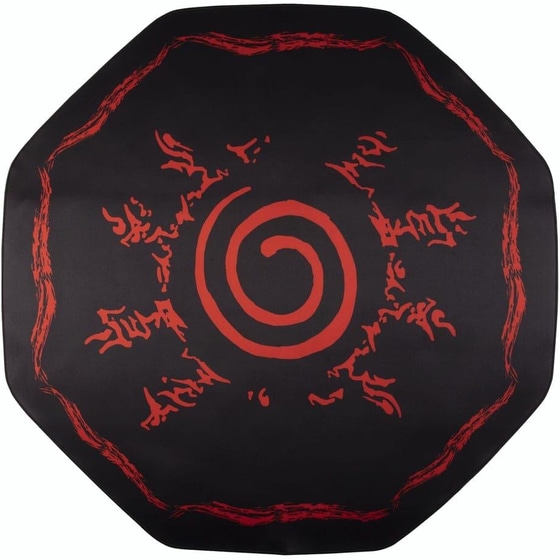 Πατάκι Εισόδου Konix Naruto 100x100 cm - Κόκκινο/Μαύρο image 0