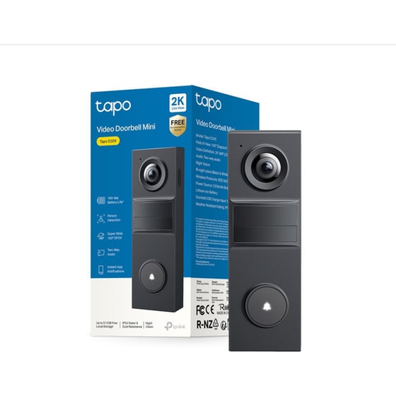 Κουδούνι Πόρτας με Κάμερα TP-Link D205 - Μαύρο image 2