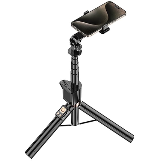 Selfie Stick XO SS23 με Ring Lights - Μαύρο image 4