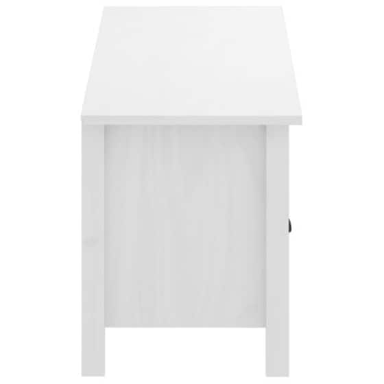 Έπιπλο Τηλεόρασης VidaXL από Ξύλο Πεύκου 110x40x47 cm - Λευκό image 4