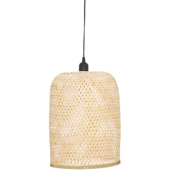 Φωτιστικό Οροφής Μονόφωτο Spitishop A-s Ali 186351 από Μπαμπού - Μπεζ image 0