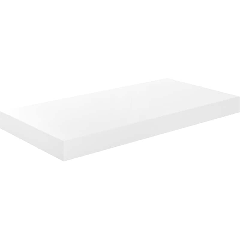 VIDAXL Ραφι Τοίχου VidaXL από MDF 50x23x3.8 cm - Λευκό/Γυαλιστερό