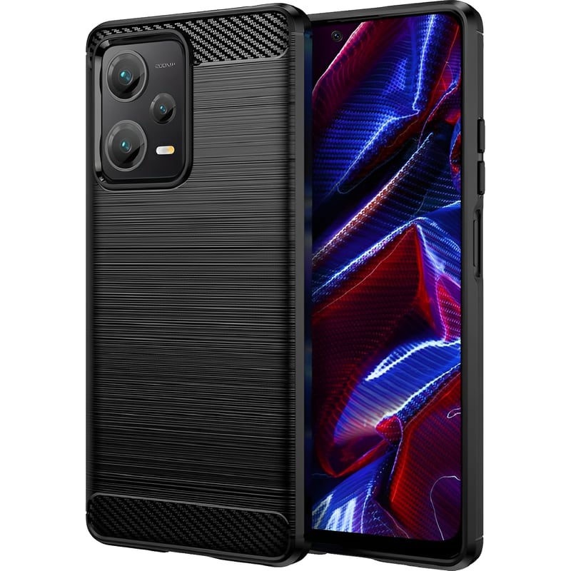 TECH-PROTECT Θήκη Xiaomi Redmi Note 12 / Poco X5 - Tech-Protect Carbon - Μαύρο
