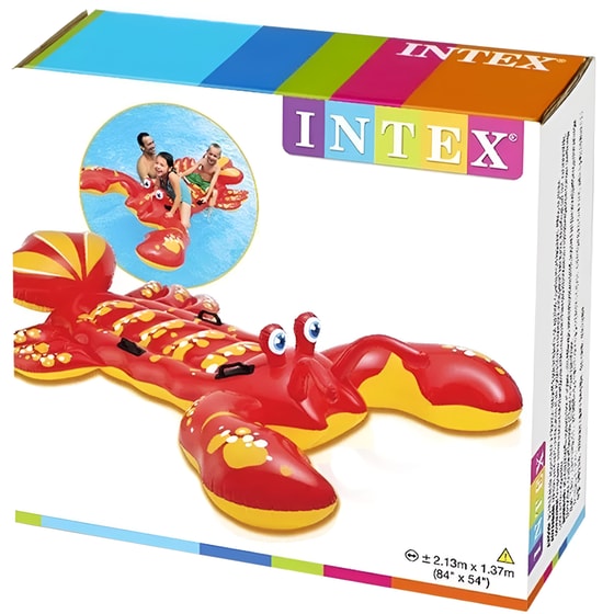 Παιδικό Φουσκωτό Παιχνίδι Θαλάσσης Intex Αστακός 213 cm - Κόκκινο image 1