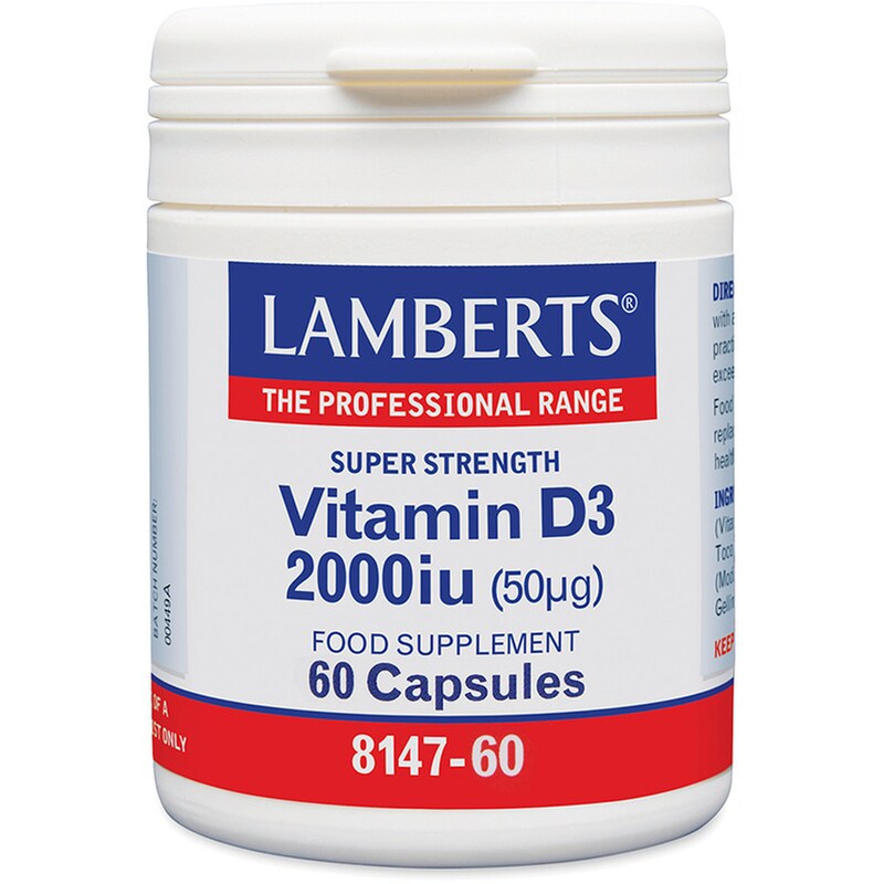 Lamberts Vitamin D3 2000IU - 60 ταμπλέτες