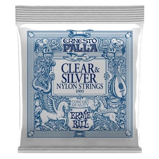 Σετ Χορδές Κλασσικής Κιθάρας Ernie Ball 2403 Clear - Silver image 0