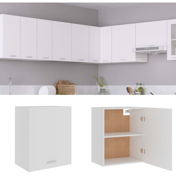 Ντουλάπι VidaXL Κρεμαστό από Μοριοσανίδα 50x31x60cm - Λευκό image 2