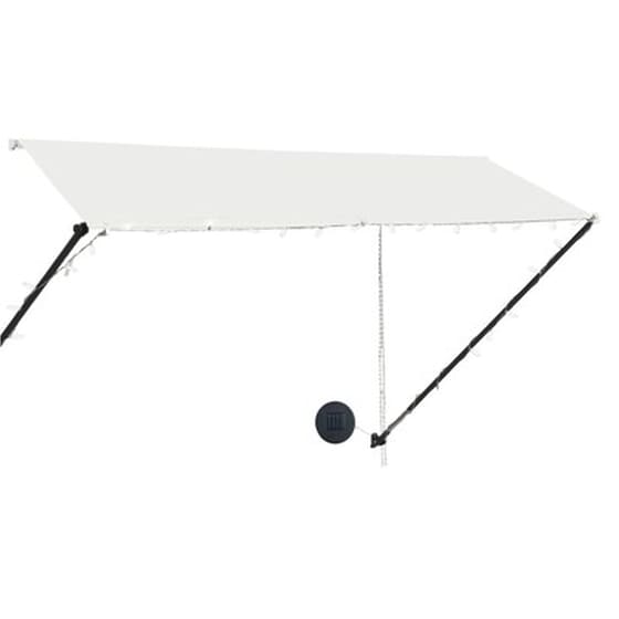 Τέντα Vidaxl Συρόμενη με LED 300x150cm - Κρεμ image 4