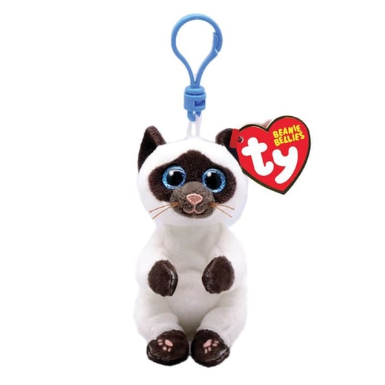 Λούτρινο TY Κλιπ Beanie Bellies Miso Fluffy Γατούλα Σιαμ Μπεζ /Καφέ (8.5cm) 1607-43106 image 0