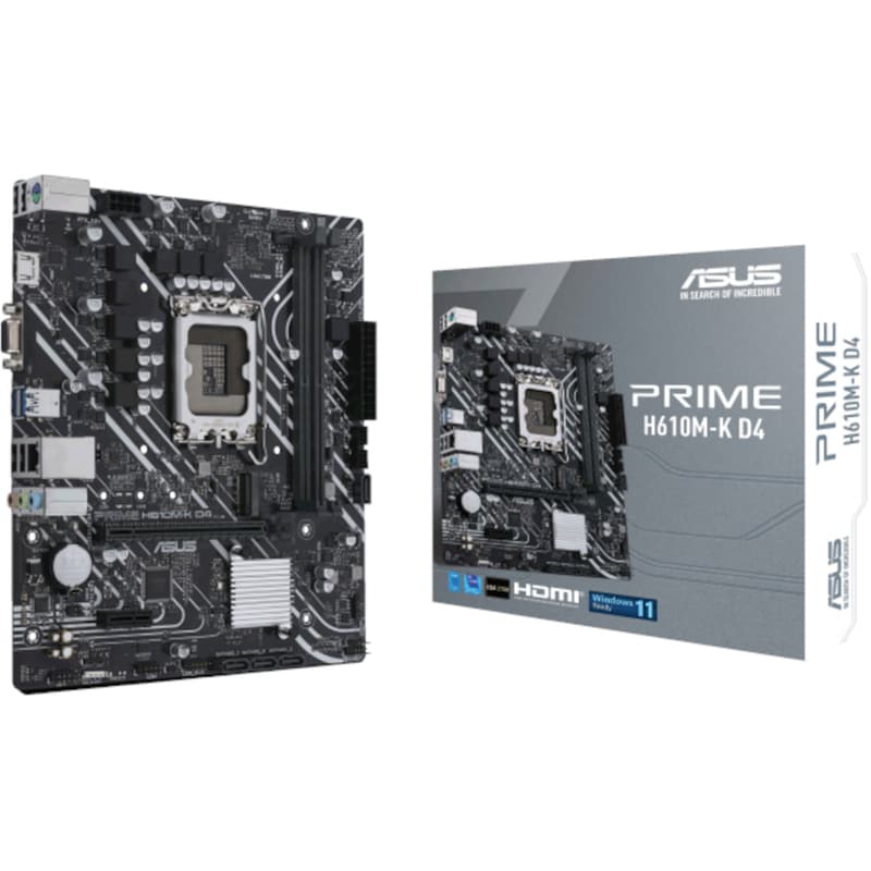 ASUS Asus Prime H610M-K D4 Intel H610 Micro ATX με Socket Intel 1700